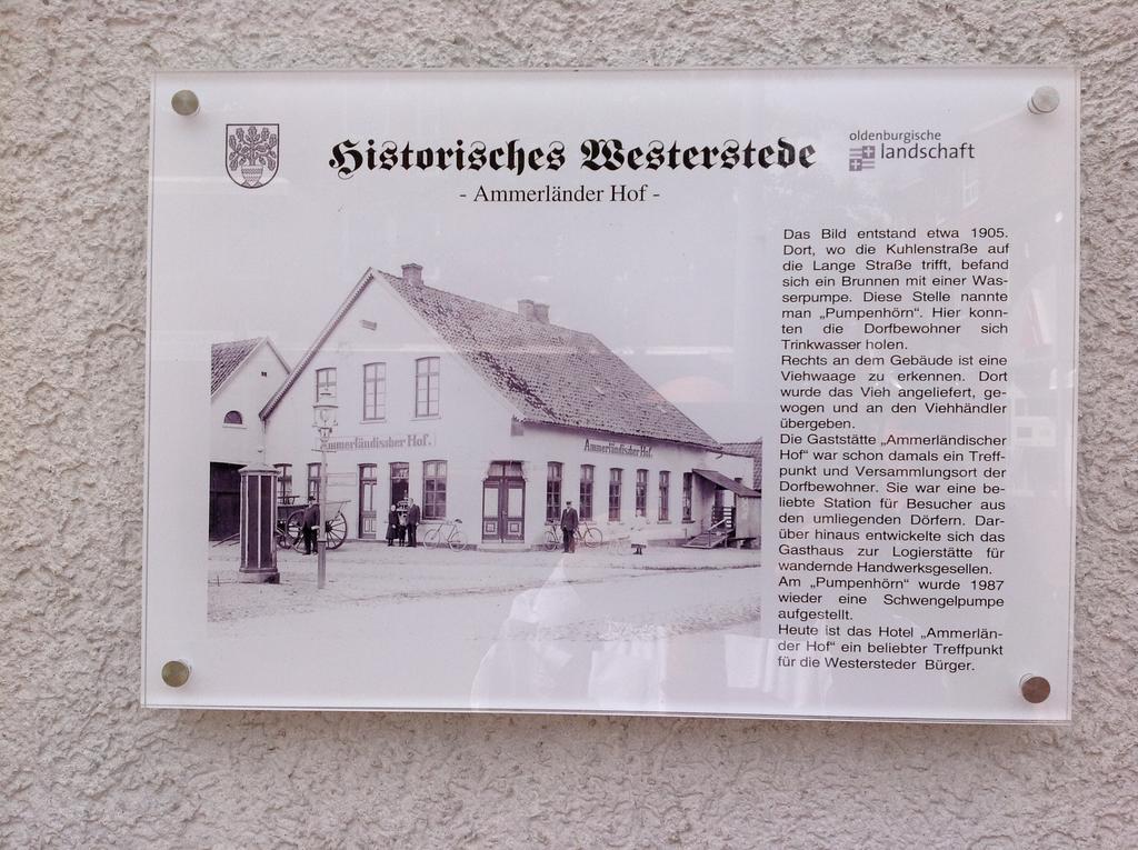 Hotel Ammerlaender Hof Westerstede Exterior foto